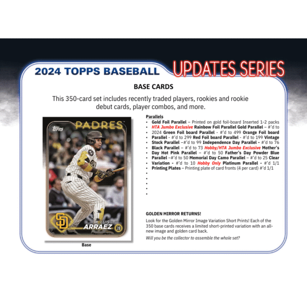 2024 Topps Update Series Baseball Hobby Box - Image 4