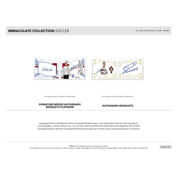 2021 Panini Immaculate Soccer Hobby Box - Image 4