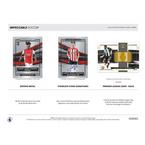 2021/22 Panini Impeccable Soccer Hobby Box - Image 2