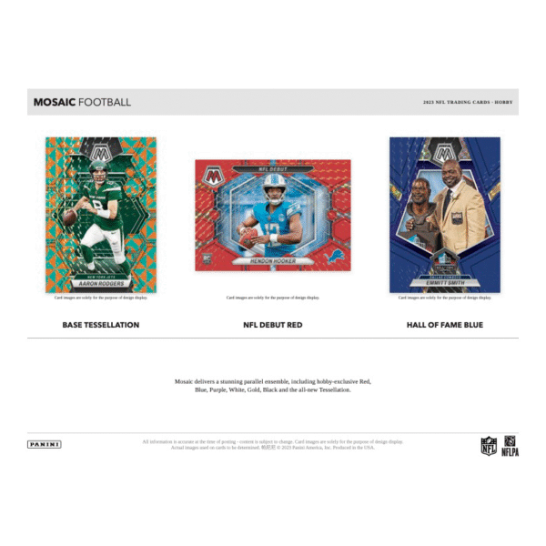 2023 Panini Mosaic Football Hobby Box - Image 2