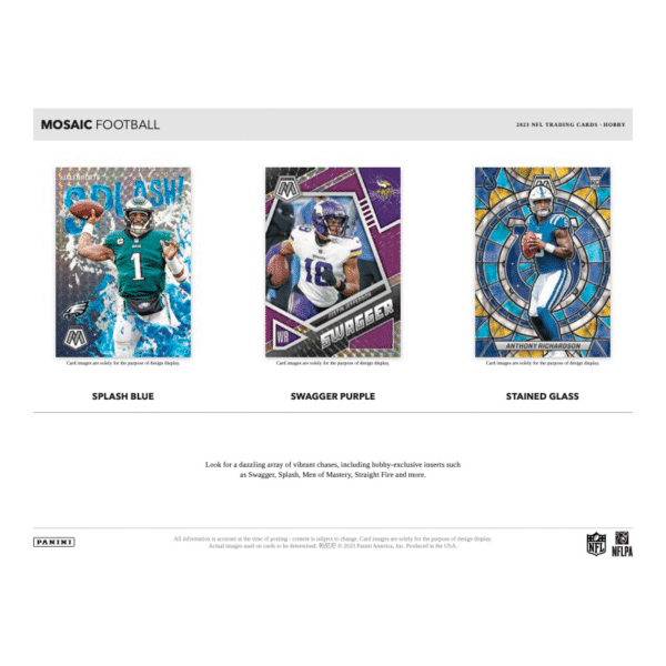 2023 Panini Mosaic Football Hobby Box - Image 4