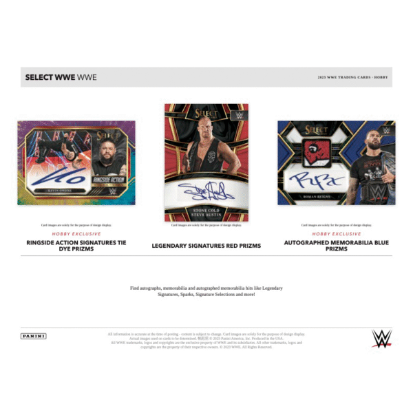 2023 Panini Select WWE Hobby Box - Image 4