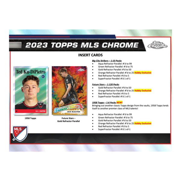 2023 Topps Chrome MLS Soccer Hobby Box - Image 4