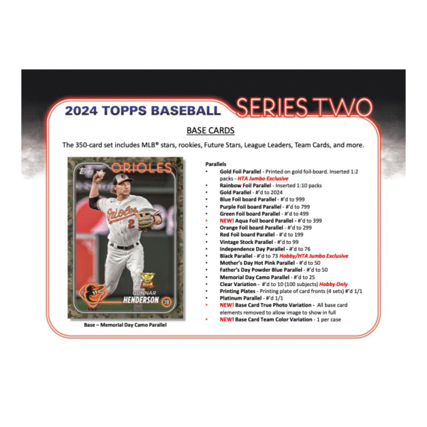 2024 Topps Series 2 Baseball Jumbo Box - Image 3