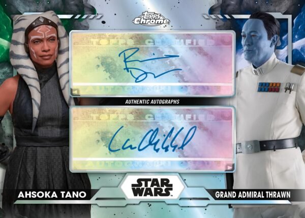 Star Wars 2024 Topps Chrome Hobby Trading Card Box 1 Autographed Card - Image 2