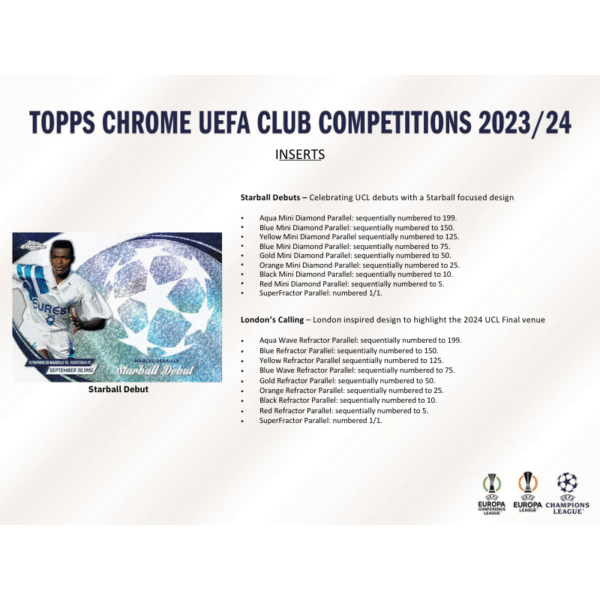 2023/24 Topps UEFA Club Competitions Chrome Soccer Jumbo Box - Image 4