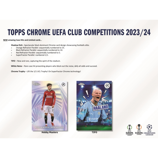 2023/24 Topps UEFA Club Competitions Chrome Soccer Jumbo Box - Image 6
