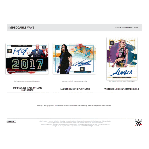 2023 Panini Impeccable WWE Hobby Box - Image 2