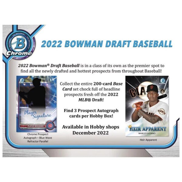 2022 Bowman Draft Baseball Jumbo Hobby Box - Image 2