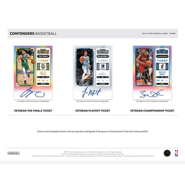 2022/23 Panini Contenders Basketball Hobby Box - Image 3