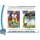 2024 Bowman University Chrome Football Hobby Box