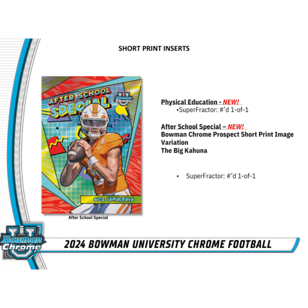 2024 Bowman University Chrome Football Hobby Box - Image 5