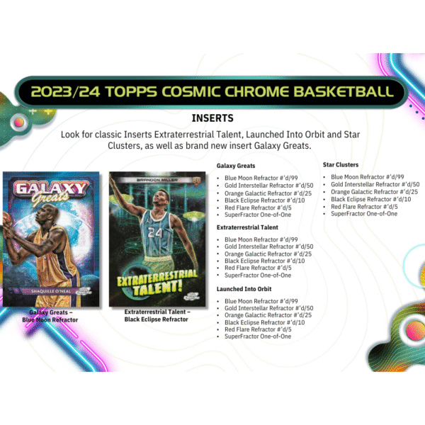 2023/24 Topps Cosmic Chrome Basketball Hobby Box - Image 4