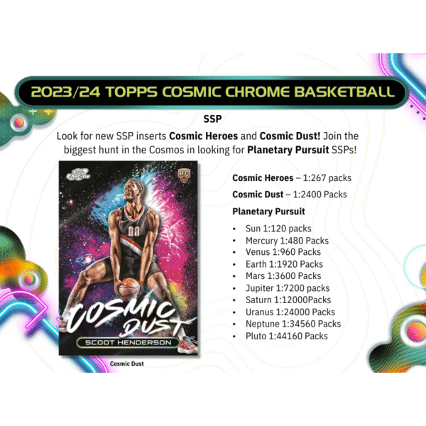 2023/24 Topps Cosmic Chrome Basketball Hobby Box - Image 5