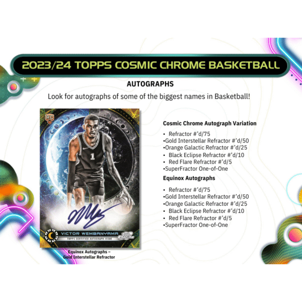 2023/24 Topps Cosmic Chrome Basketball Hobby Box - Image 6