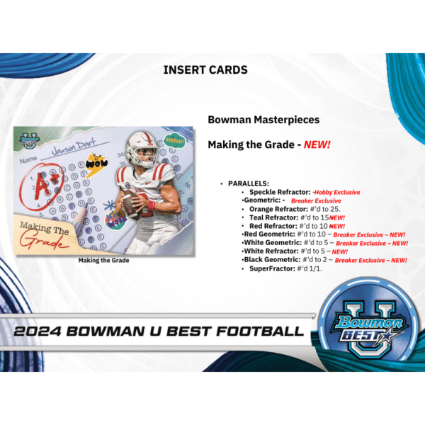2024 Bowman University Best Football Breaker's Delight Box - Image 4