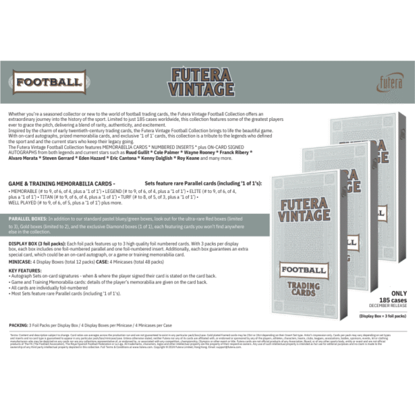 2024 Futera Vintage Football Soccer Hobby Box - Image 2