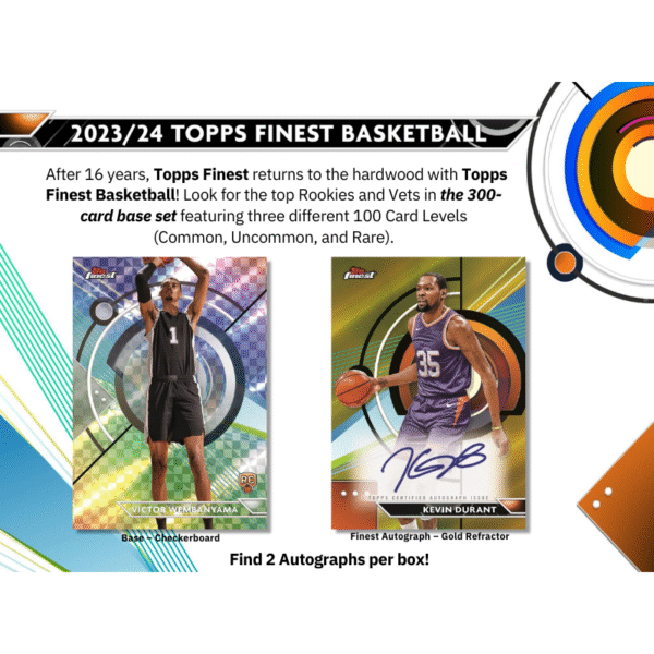 2023/24 Topps Finest Basketball Hobby Box - Image 2