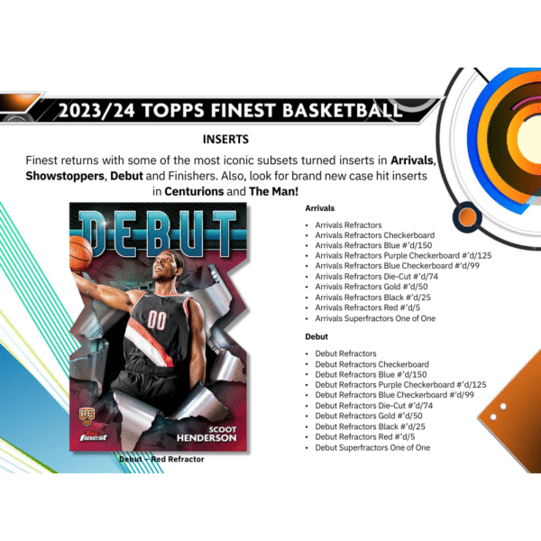 2023/24 Topps Finest Basketball Hobby Box - Image 4